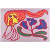 Image 1 : Karel Appel (b. 1921) Dutch, FLOATING FLOWER PASSION (silver), color screenprint, signed in pen...