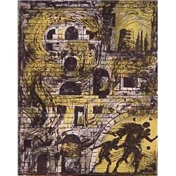 Eugene Berman (1899-) American, UNTITLED from FLIGHT, 1969, color lithograph, signed in pencil,...