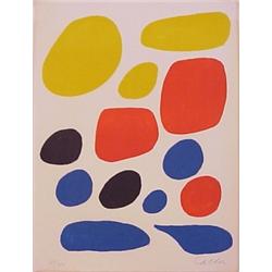 Alexander Calder (1898-1976) American, UNTITLED from FLIGHT, 1969, color lithograph, signed in...