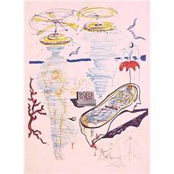 Salvador Dali (1904-1989) Spanish, OBJECTS & IMAGINATIONS, LIQUID TORNADO BATH TUB (M.823 F.75-...