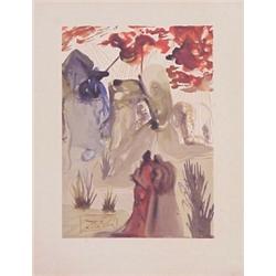 Salvador Dali (1904-1989) Spanish, DIVINE COMEDY series (F.-Canto 28; M.1100), 1960, color wood...