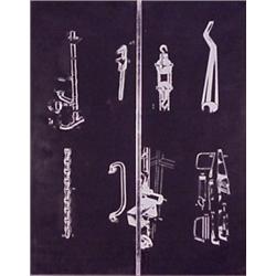 Jim Dine (b. 1935) American, TOOL BOX (Dividing Bar), 1966, screenprint with collage, edition 1...