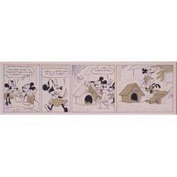 Walt Disney Studios, DAILY COMICS (Pluto), 1963, original artwork for newspaper publication, im...