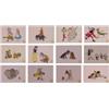 Image 1 : Walt Disney Studios, DISNEY CLASSICS, the set of 12 color serigraph cels, limited edition of 95...