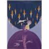 Image 1 : Erte (1892-1990) Russian, FREEDOM AND CAPTIVITY, color screenprint, signed in pencil, the numbe...