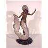 Image 1 : Erte (1892-1990) Russian, FOLIES BERGERE (E.p.187), cast patinated bronze sculpture, the number...