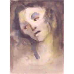 Lenore Fini (1908-1996) Italian/Argentinan, LOOKING DOWN, color lithograph, signed in pencil, t...