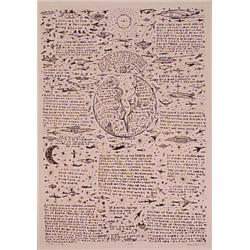 Reverend Howard Finster (1916-2001) American, INTO EARTH, lithograph, signed in pencil, artist'...