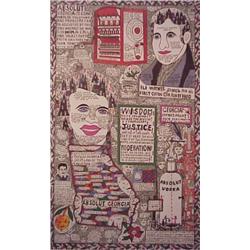 Reverend Howard Finster (1916-2001) American, ABSOLUTE GEORGIA, color print, signed in pencil,...