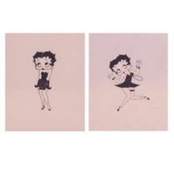 Grim (20th Century) American, BETTY BOOP Series, (two), each a color lithograph, signed in penc...