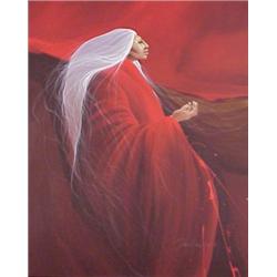 Frank Howell (1937-1997) American, TOUCHING THE SUN, 1993, acrylic painting on canvas, 60 x 48"...