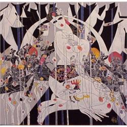 Jiang (b. 1938) Chinese, YOUNG GIRL, color screenprint, signed in pencil, numbered edition 293,...