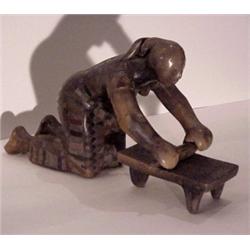 Max Kerlow (20th Century) American, TORTILLA MAKER, three-piece ceramic multiple, the numbered...