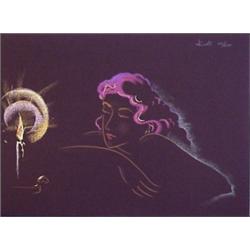 Kudo Muramasa (20th Century) Japanese, CANDLE, color lithograph, signed in pencil, numbered edi...
