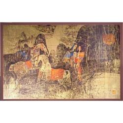 LeBaDang (b. 1922) Vietnamese/French, HORSES, screenprint, signed in pencil, artist's proof, sh...