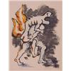 Image 1 : Jacques Lipchitz (1891-1973) American, UNTITLED from FLIGHT, 1969, color lithograph, signed in...