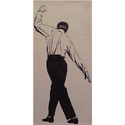 Robert Longo (b. 1923) American, DANCING MAN, 1987, lithograph, signed in pencil, numbered edit...