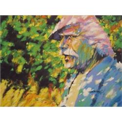 Aldo Luongo (b. 1940) Argentinean, WHITE CAP, color screenprint, signed in pencil, numbered edi...