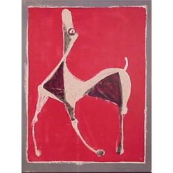 Attributed to Marino Marini (1901-1980), UNTITLED, color lithograph, bearing a pencil signature...