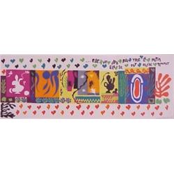 after Henri Matisse (1869-1954) French, LES MILLE ET UNE NUITS, 1950, tri-fold color lithograph...