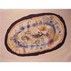 after Joan Miro (1893-1983) Spanish, MADAME DU JOUR, c. 1955, color lithograph, signed in penci...