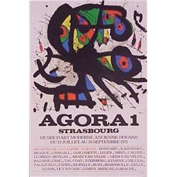 Joan Miro (1893-1983) Spanish, AGORA I, 1971, color lithograph poster, signed on the stone, 23...