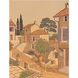 Denis Paul Noyer (20th Century) French, WALKWAY, color lithograph, signed in pencil, the number...