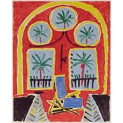 after Pablo Picasso (1881-1973) Spanish, STUDIO, c. 1955, color aquatint, signed and numbered i...