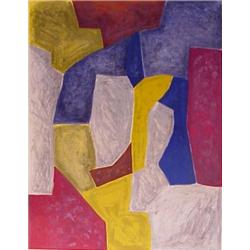 Serge Poliakoff (1900-1969) Russian, UNTITLED, c. 1955, color lithograph, signed in pencil, the...