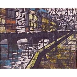 A Pond (20th Century), CANAL, oil painting on canvas, 8 x 10", signed lower right, framed. Star...