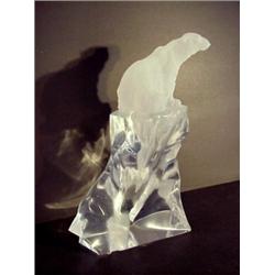 Kujtim Quama (20th Century), CONQUEST (Polar Bear), cast acrylic sculpture, the numbered editio...