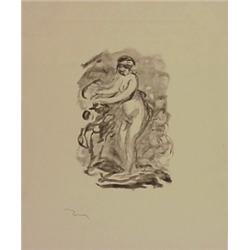 Pierre Renoir (1841-1919) French, FEMME AU CE DE VIGNE, 1st variant (S.45), 1904, lithograph, s...