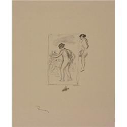 Pierre Renoir (1841-1919) French, FEMME AU CE DE VIGNE, 4th variant (S.48), 1904, lithograph, s...