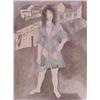 Image 1 : Raphael Soyer (1899-1987) Russian, WOMAN IN RAG DRESS, color lithograph, signed in pencil, the...