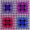 Image 1 : Victor Vasarely (1908-1997) Hungarian, STRI-ARCHT, color screenprint, signed in pencil, the num...