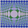 Image 1 : Victor Vasarely (1908-1997) Hungarian, GYEMANT, color screenprint, signed in pencil, the number...