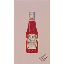 Paul Warhola (Andy Warhol's brother) (20th Century) American, TOMATO KETCHUP, 1989, acrylic pai...