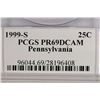 Image 3 : 1999-S PENNSYLVANIA QUARTER PCGS PR69 DCAM