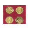 Image 2 : 4 ASSORTED GRAND CASINO GOLD PLATED TOKENS IN