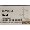 Image 3 : 1899-O MORGAN SILVER DOLLAR NGC MS64
