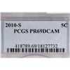 Image 3 : 2010-S JEFFERSON NICKEL PCGS PR69 DCAM