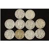 Image 1 : 10 ASSORTED 1940'S MERCURY DIMES