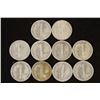 Image 2 : 10 ASSORTED 1940'S MERCURY DIMES