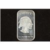 Image 1 : 1 TROY OZ .999 FINE SILVER INGOT INDIAN / BUFFALO