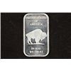 Image 2 : 1 TROY OZ .999 FINE SILVER INGOT INDIAN / BUFFALO