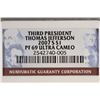 Image 3 : 2007-S JEFFERSON DOLLAR NGC PF69 ULTRA CAMEO