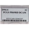 Image 3 : 1994-S LINCOLN CENT PCGS PR69RD DCAM