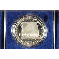 1987-S US CONSTITUTION PROOF SILVER DOLLAR