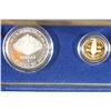 Image 2 : GOLD & SILVER 1987 US CONSTITUTION 2 COIN PF SET