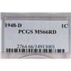 Image 3 : 1948-D LINCOLN CENT PCGS MS66RD